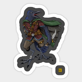 Crow adventurer Sticker